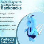 Baby Head Protector Cushion Fall Protection Head Back Safety Protector Pad - Sky Blue - Girls & Boys