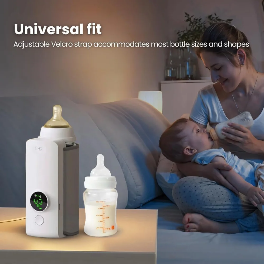Rettoutlet Portable Travel-Friendly Bottle Warmer – Fast Heating & Rechargeable